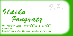 ildiko pongratz business card